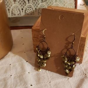 Green Chandelier Earrings